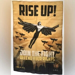 Deus Ex Mankind Divided -PreOrder Bonus Fabric Poster -GameStop Exclusive 27x40”